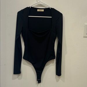 Black Long Sleeve Bodysuit